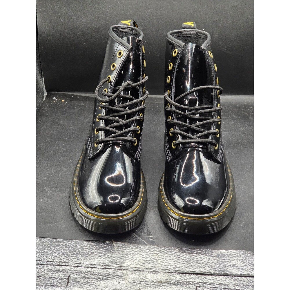 Dr. Martens Zavala Patent Leather Boots – Black (Men’s US 5 / Women’s US 6 /